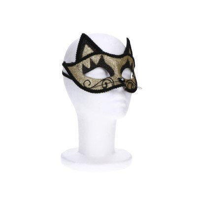Masker - kat - goud/zwart