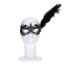Masker veren kant zwart