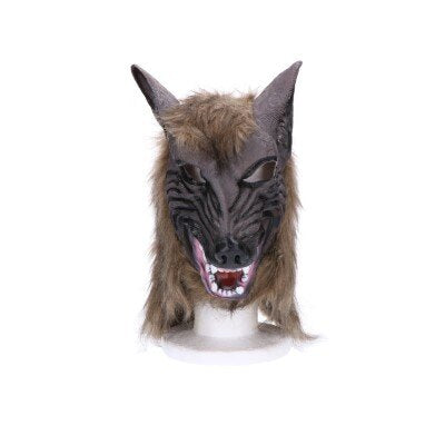 Masker - weerwolf - grijs