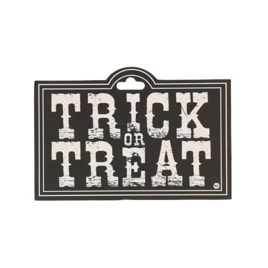 Muurdecoratie - Halloween - Trick or treat - zwart/wit