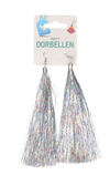 Oorbellen - kwastjes - zilver