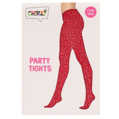 Panty - glitter - roze - one size