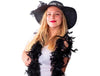 Party boa - veren - zwart
