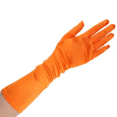 Party handschoenen - oranje