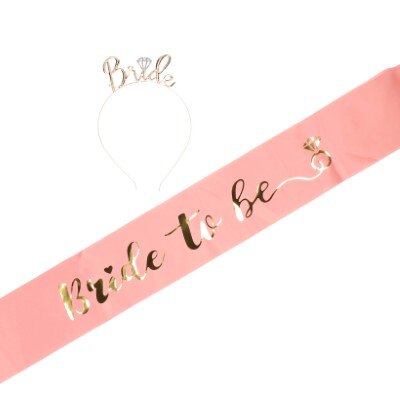 Party set - Bride to be - roze/goud