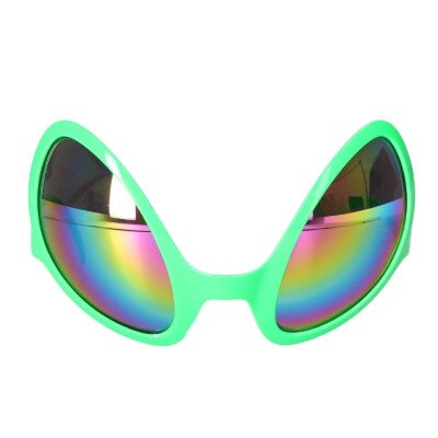 Partybril - alien - groen