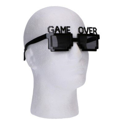 Partybril - Game over - zwart
