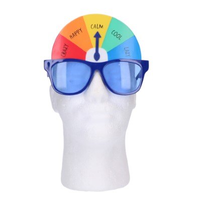 Partybril - stemmingsmeter - meerkleurig