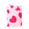 Pennenbakje pluche hartjes roze/rood