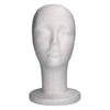 Piepschuim - model hoofd - vrouw - wit