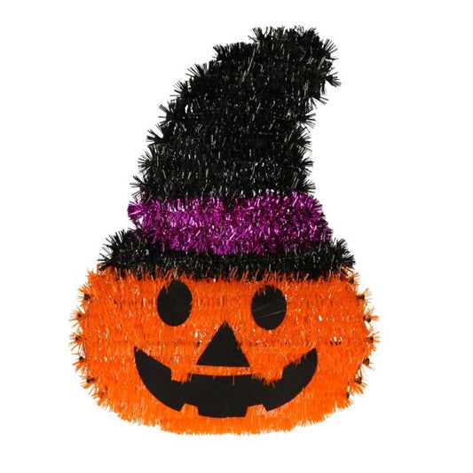 Pompoen - Halloween - decoratie - zwart/oranje