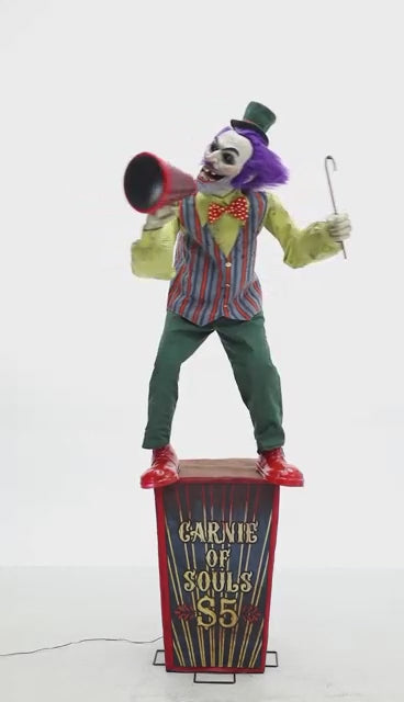 Clown omroeper 183cm
