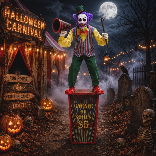 Clown omroeper - 183 cm