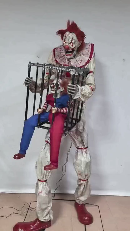 Clown met kooi 213cm