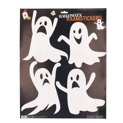 Raamstickers - Halloween - spoken - wit