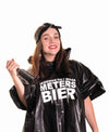 Regenponcho - Regende het maar meters bier - zwart - one size