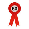 Rozet - 60 jaar - rood/wit