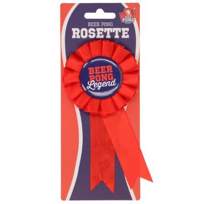 Rozet - Beer pong - rood/blauw