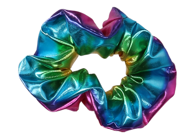 Scrunchie - metallic - meerkleurig