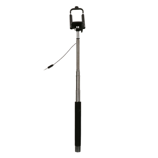 Selfie stick - 3,5 mm plug - zwart