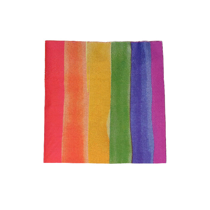 Servetten - 3 laags - regenboog - 33x33cm - 20 stuks