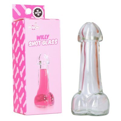 Shotglas - Willy - transparant - 90ml