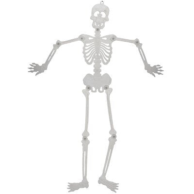 Skelet - glow in the dark - wit - 90cm