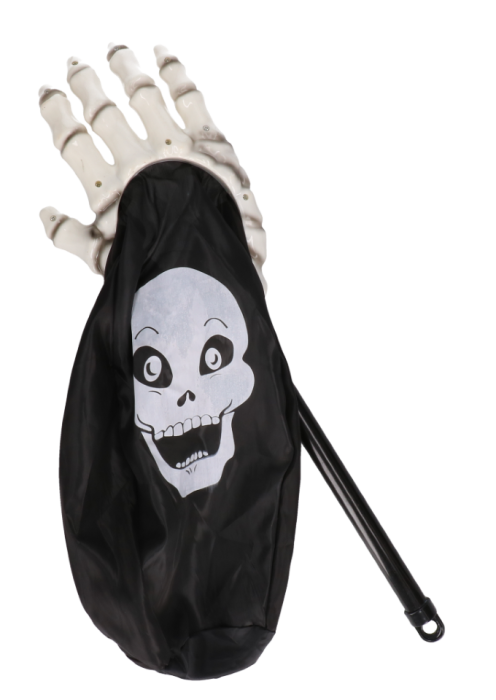 Skelet hand - Halloween - zwart/wit - trick or treat