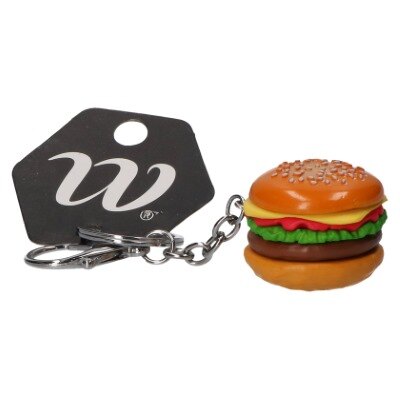 Sleutelhanger - hamburger - meerkleurig