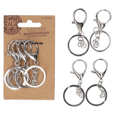 Sleutelring met ketting ovaal | Rayher Sleutelring met ketting ovaal | Rayher