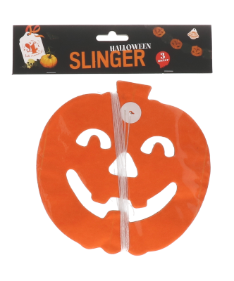 Slinger - Halloween - pompoen - oranje - 3m