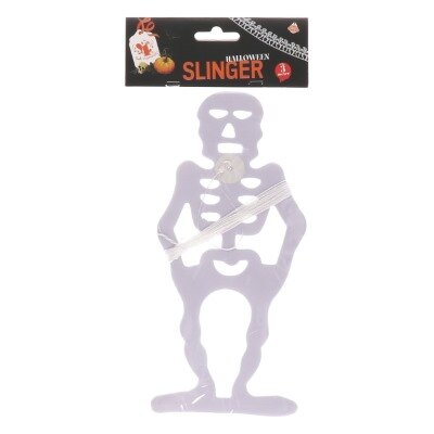 Slinger - Halloween - skelet - wit - 3m