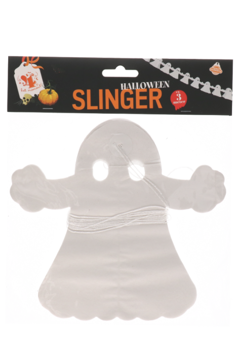 Slinger - Halloween - spook - wit - 3m