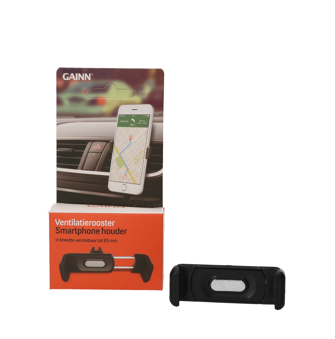 Smartphone clip - auto ventilatie - zwart