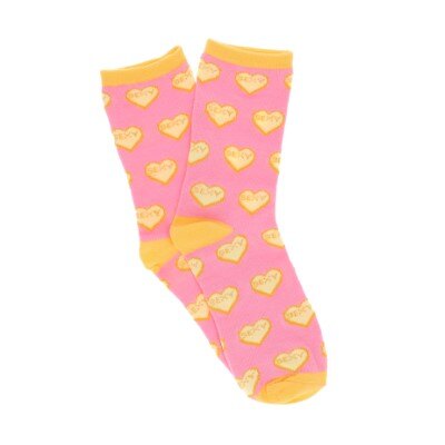 Sokken - sexy - geel/roze - maat 36-41
