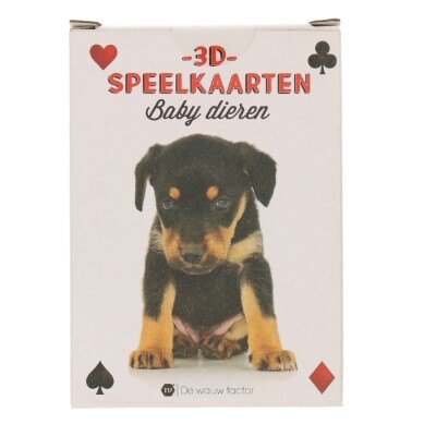 Speelkaarten - 3D - baby dieren