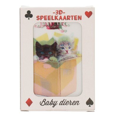 Speelkaarten - 3D - baby dieren