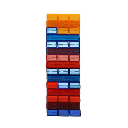 Spel - Tower tumble - transparant colorfull - blocks