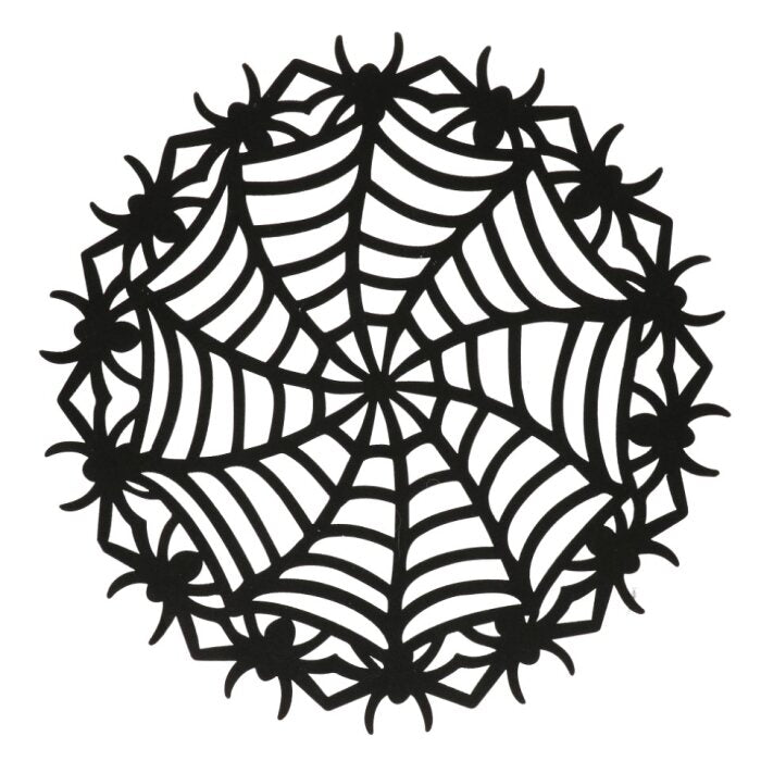 Spinnenweb - Halloween - vilt - zwart