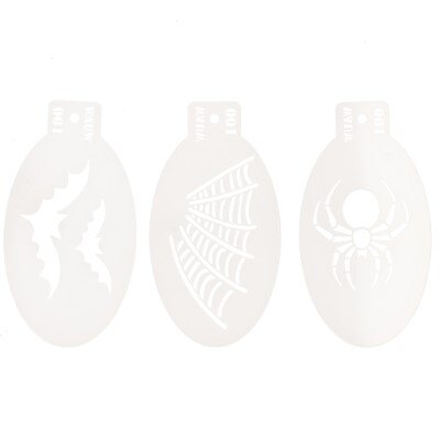 Stencils - Halloween - make-up - wit - 3 stuks