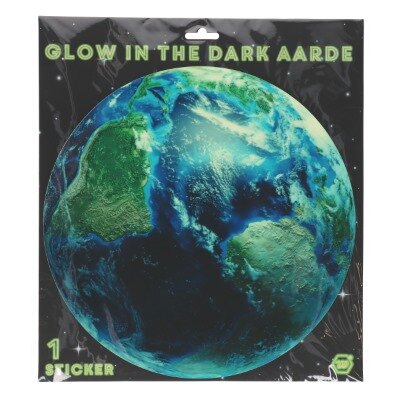 Sticker - aarde - glow in the dark
