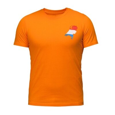 T-shirt - Holland - oranje - heren - maat L