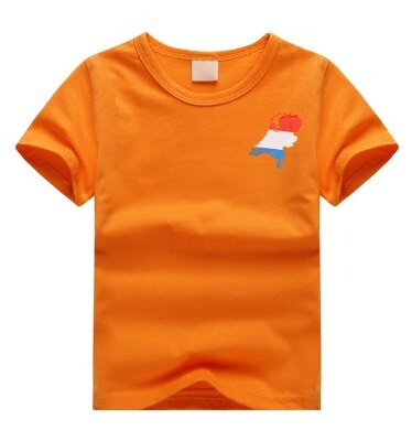 T-shirt - Holland - oranje - kinderen - maat 122-128