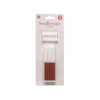 Taartkaarsjes - glitter - wit/roségoud - 12 stuks