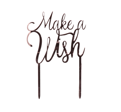 Taartprikker - Make a wish - roségoud