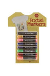 Textielstiften - meerkleurig - 6 stuks