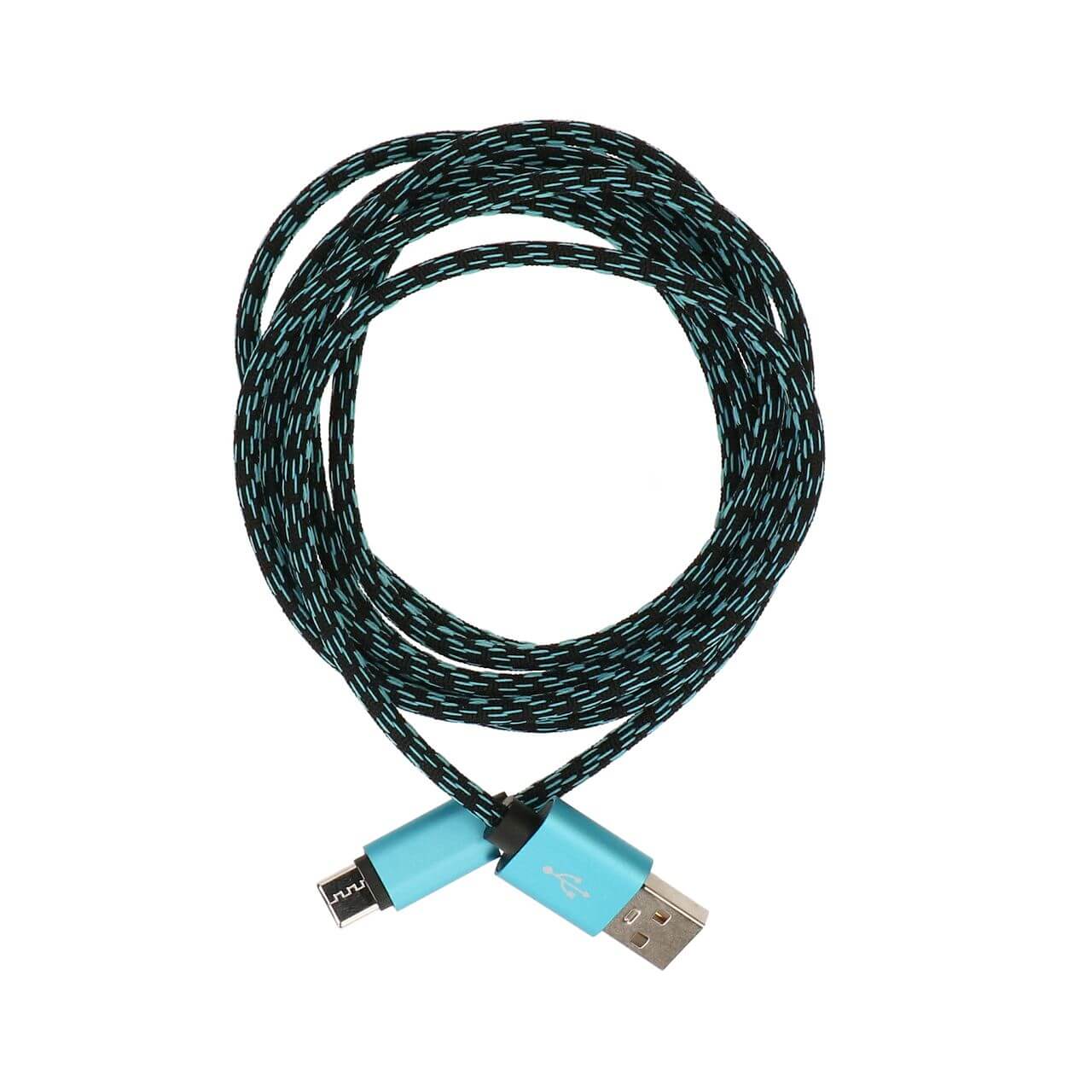 USB-A naar USB-C - zwart/blauw - 2m