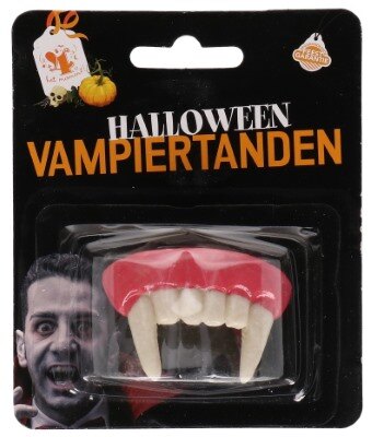 Vampiertanden - Halloween - wit