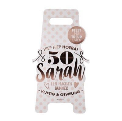 Vloerbord - Sarah - 50 jaar - roségoud