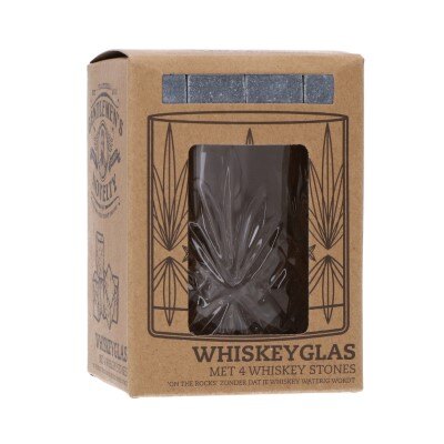 Whiskeyglas - 4 whiskey stenen